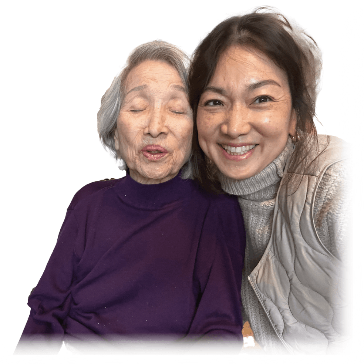 Caregiver with elderly person